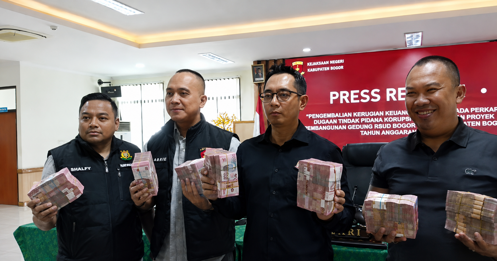 Konferensi pers Kejari Kabupaten Bogor